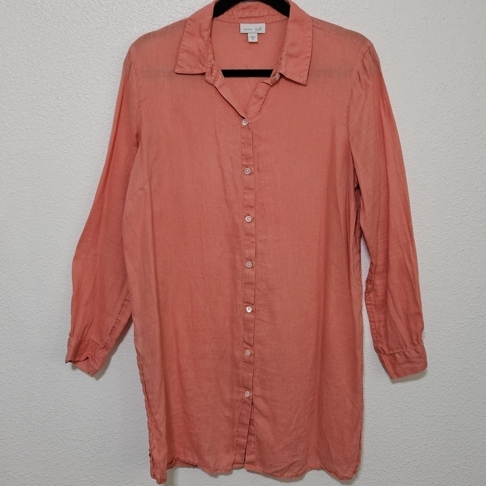 J Jill 100% linen runic top size medium